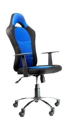 Silla Gamer Ergonómica con respaldo alto estilo deportivo color Negro con Azul XTECH DRAKON XTF-EC129 en internet
