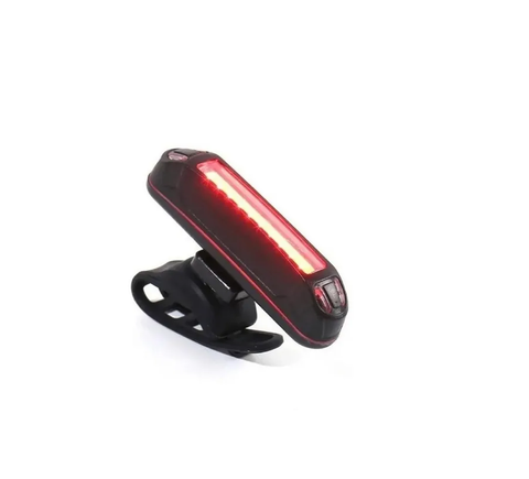 Luz Led Frontal recargable roja y blanca para bicicleta