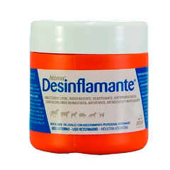 Atomo Desinflamante Clásico del Laboraotio IMVI es una crema de uso topico que actua como Antiinflamatorio – Analgésico – Rubefaciente​.