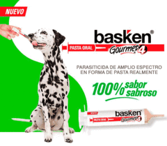 Basken Gourmet antiparasitario interno en pasta oral para caninos y felinos - Foyel farmacia veterinaria para perros y gatos en Bariloche 