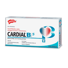 Cardial B/5 Palatable comprimidos - Vasodilatador para caninos