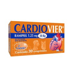 Cardiovier comprimidos con Ramipril 1.25 mg. y 2.5 mg. caninos y felinos - tienda online