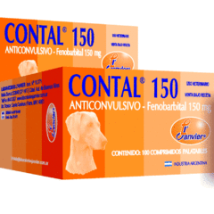  Contal 150 mg del Laboratorio J´anvier es un barbitúrico que contiene Fenobarbital