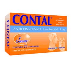 Contal 15 mg anticonvulsivo para perros y gatos