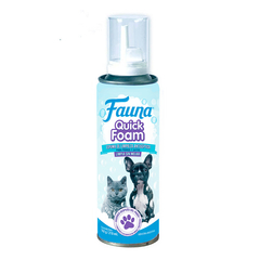 Fauna Quick Foam espuma de baño seco en aerosol  para perros y gatos