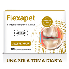 Flexapet comprimidos condroprotector con Colágeno tipo II para el tratamiento de la osteoartritis en perros y gatos