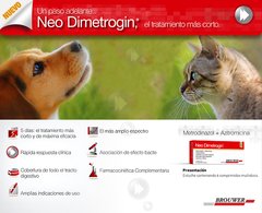Neo Dimetrogin Antibiotico para perros y gatos con Metronidazol y Azitromicina