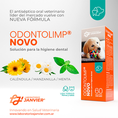 El Odontolimp Novo solución spray del Laboratorio Janvier es un nuevo desodorante y antiséptico bucal de uso veterinario