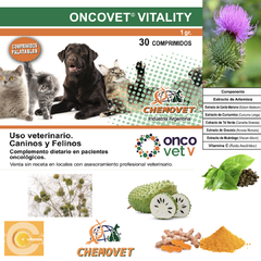 Oncovet Vitality comprimidos – Suplemento alimenticio para caninos  y felinos con cáncer 