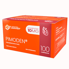 Pimoden 10 mg comprimidos del Laboratorio Janvier - pimobendan para insuficiencia cardíaca congestiva en caninos 