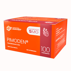 Pimoden 5 mg comprimidos del Laboratorio Janvier - pimobendan para insuficiencia cardíaca congestiva en caninos 