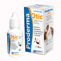 Proderma Otic – emulsión ótica para otitis en perros y gatos con Sulfadiazina de plata