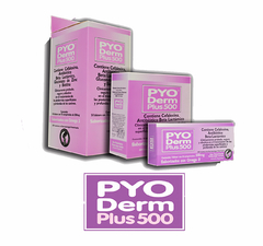 El Pyo Derm Plus 500 mg y del Instituto de Dermatologia Veterinaria es un Antibiótico saborizado Beta Lactámico - con Cefalexina + Zinc + Biotina - para caninos y felinos.- 
