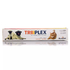 Triplex - UNA SOLA TOMA - en comprimidos del Laboratorio Ruminal es un antiparasitario interno para caninos y felinos compuesto por tres principios activos: Mebendazol + Pamoato de Pirantel + Praziquantel. 