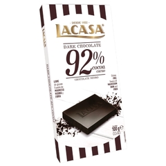 Tableta Chocolate 92% Cacao Lacasa x100 Gr.