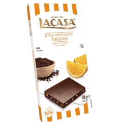 Tableta Chocolate Negro C/Naranja Lacasa x100 Gr.