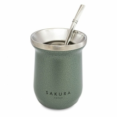 Sakura Mate verde 236 ML con bombilla y limpiador - comprar online