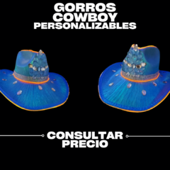 Gorros Sombreros Cowboy Personalizables