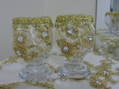 Taças para dança do ventre - cor dourada - comprar online