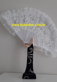 Leque branco de renda - buy online