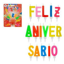 Vela Feliz Aniversário Art Fantasy - 16 Unidades