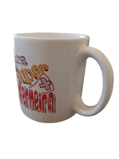 Caneca de Porcelana 325ml - "Para uma Super Enfermeira" - comprar online