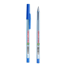 Caneta Esferográfica Azul 0.7Mm Compactor - Corpo Transparente - comprar online