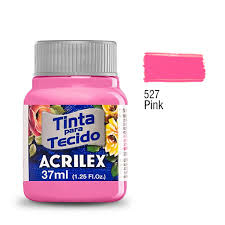 Tinta Para Tecido Acrilex 37ml - Rosa - comprar online