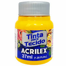 Tinta Para Tecido Acrilex 37ml - Amarelo Ouro