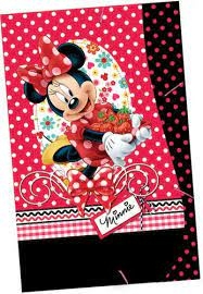 Pasta Aba Elástico Minnie Mouse - Tamanho Ofício