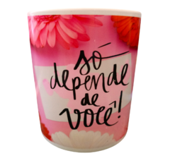 Caneca Frases Motivacionais 360 ml Plástica - comprar online