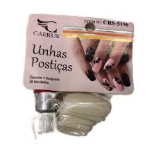 Unhas Postiças Caerus com Cola 20 - Kit