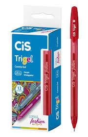 Caneta Gel CIS Trigel Fashion Vermelha 1.0mm