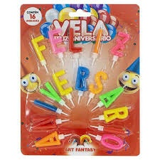 Vela Feliz Aniversário Art Fantasy - 16 Unidades - comprar online