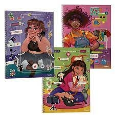 Caderno 1 Matéria Pop Fashion 96 Folhas Credeal 200mm x 275mm - comprar online