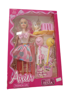 Boneca Fashion Girl Aixier Super Festa - comprar online