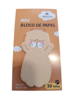 Mini Bloco Adesivo de Papel - Gato - comprar online