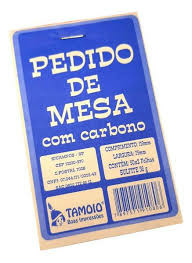 Bloco De Pedido De Mesa Com Carbono Tamoio - 50x2 Folhas - 119 mm x 75 mm na internet