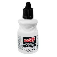 Tinta para Almofada de Carimbo Preta 40ml - Radex - comprar online