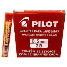 Grafite P/ Lapiseira Pilot 0.5mm 2B - Unidade