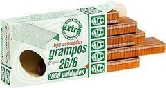 Grampos Para Grampeador 26/6 Cobreado ACC - 1000 Unidades - comprar online