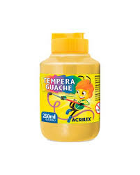 Têmpera Guache Acrilex 250ml - Amarelo - comprar online