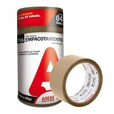 Fita Adesiva Adere Para Empacotamento Marrom 48mm x 50m