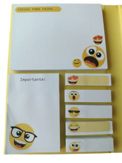 Pasta de Notas Adesivas com Emoticons - comprar online