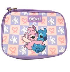 Estojo Escolar Case Stitch Lilás (ET47743SC) - JHL Variedades Papelaria