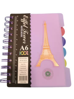 Caderno Espiral Eiffel Tower A6