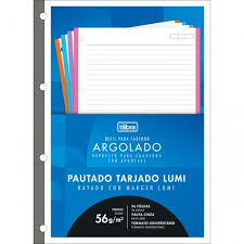 Refil para Caderno Argolado Tilibra Lumi Pautado Cinza – 96 Folhas na internet