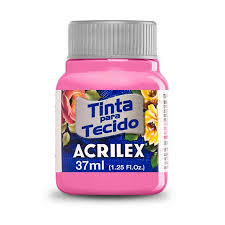 Tinta Para Tecido Acrilex 37ml - Rosa