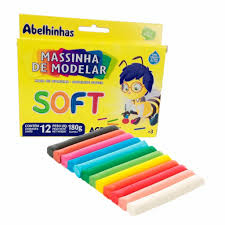 Massinha De Modelar Soft Acrilex 12 Cores