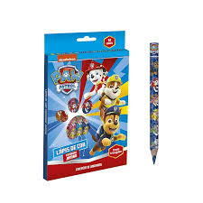 Lápis de Cor Jumbo Paw Patrol 12 Unidades - JHL Variedades Papelaria